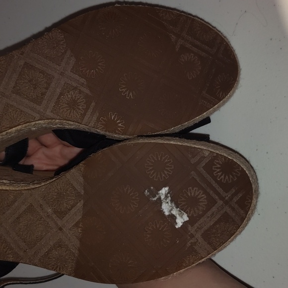 UGG Joslyn Espadrille Wedge Sandal | Black | Size 10 - Picture 4 of 12